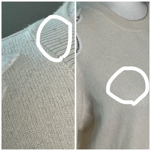 Ted Baker London "Shelsin" Lace-Inset Sweater in Cream Women's Size 10 (TB-4) - Picture 7 of 14